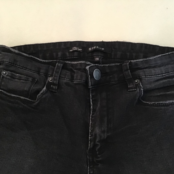 Stella BLUE high rise crop tux size STS BLue 28 - Picture 5 of 8